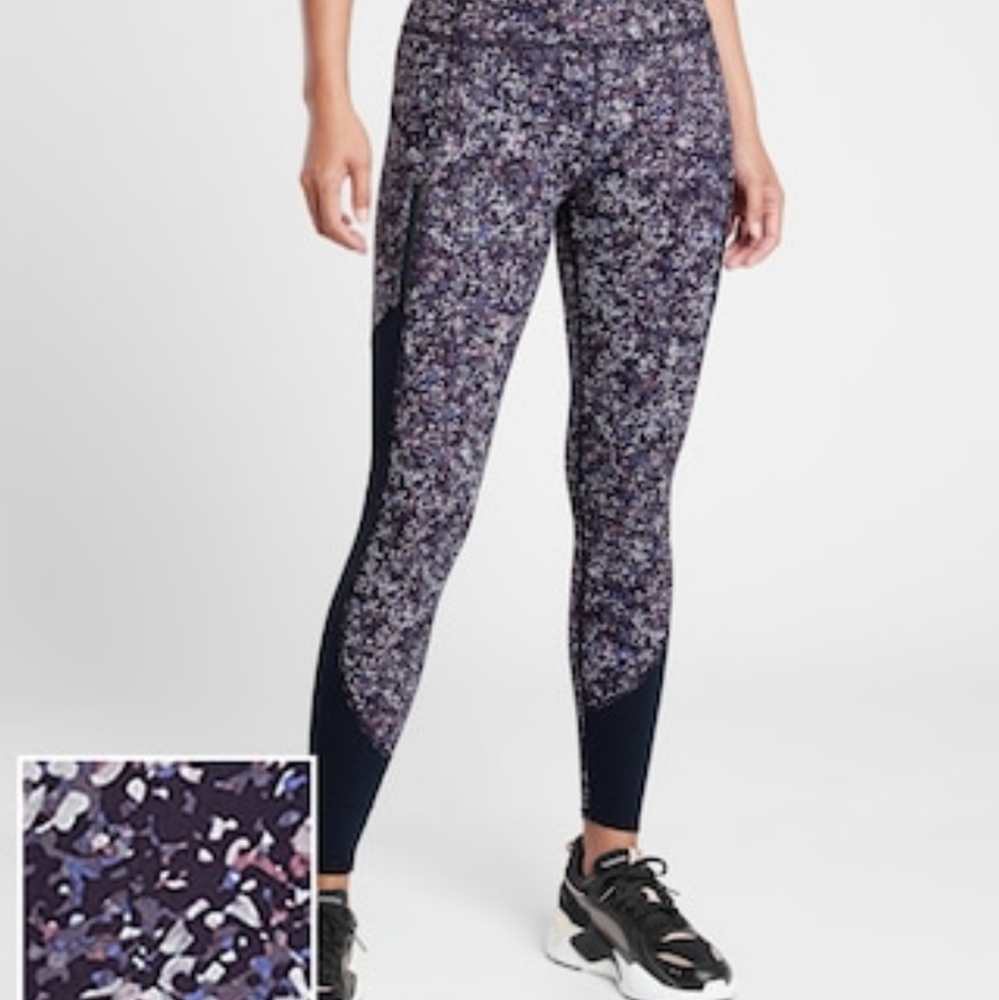 Athleta Rainier Printed Mesh Tight